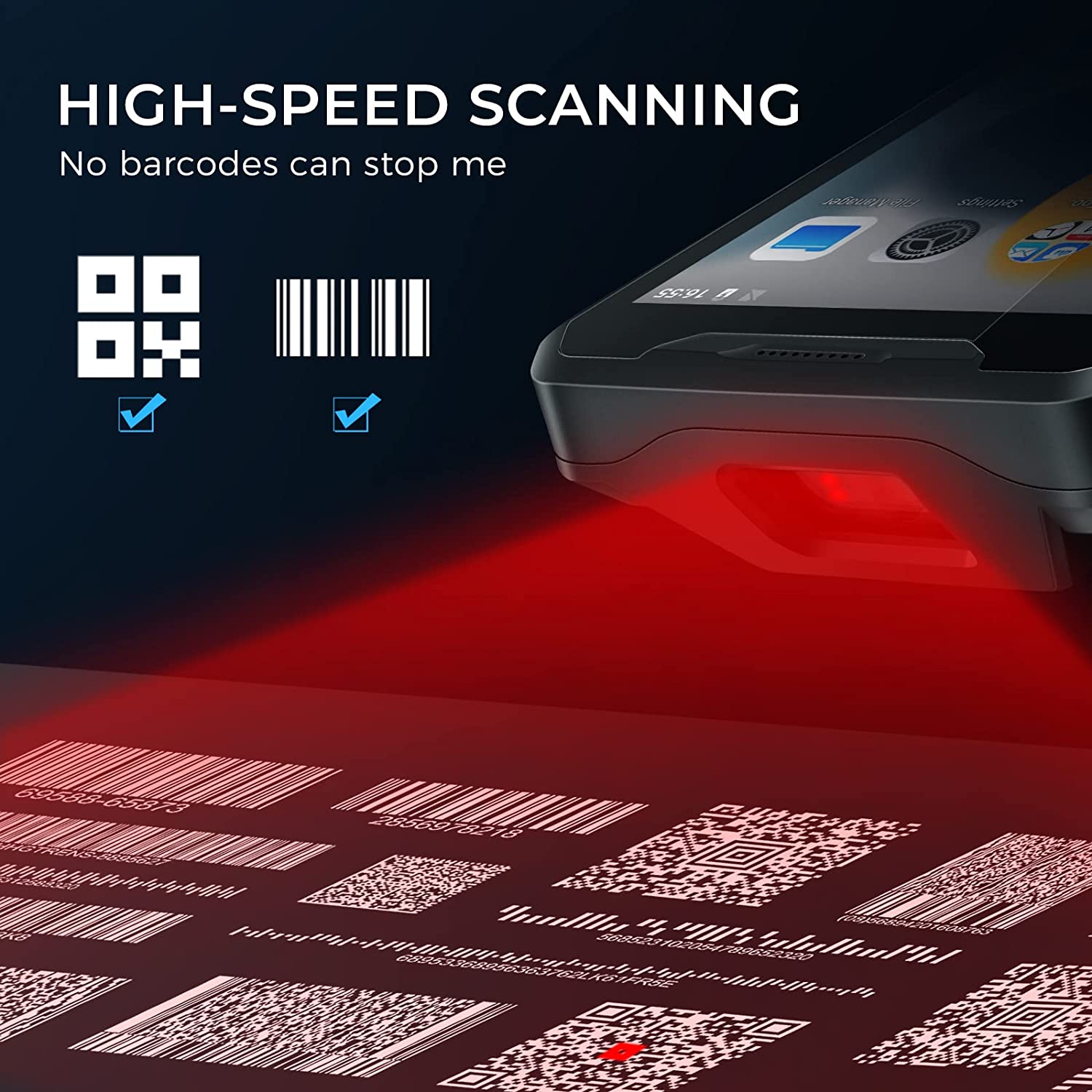Terminal de Dados Móvel Androi - Barcode Scanner 2D avaliação e preço