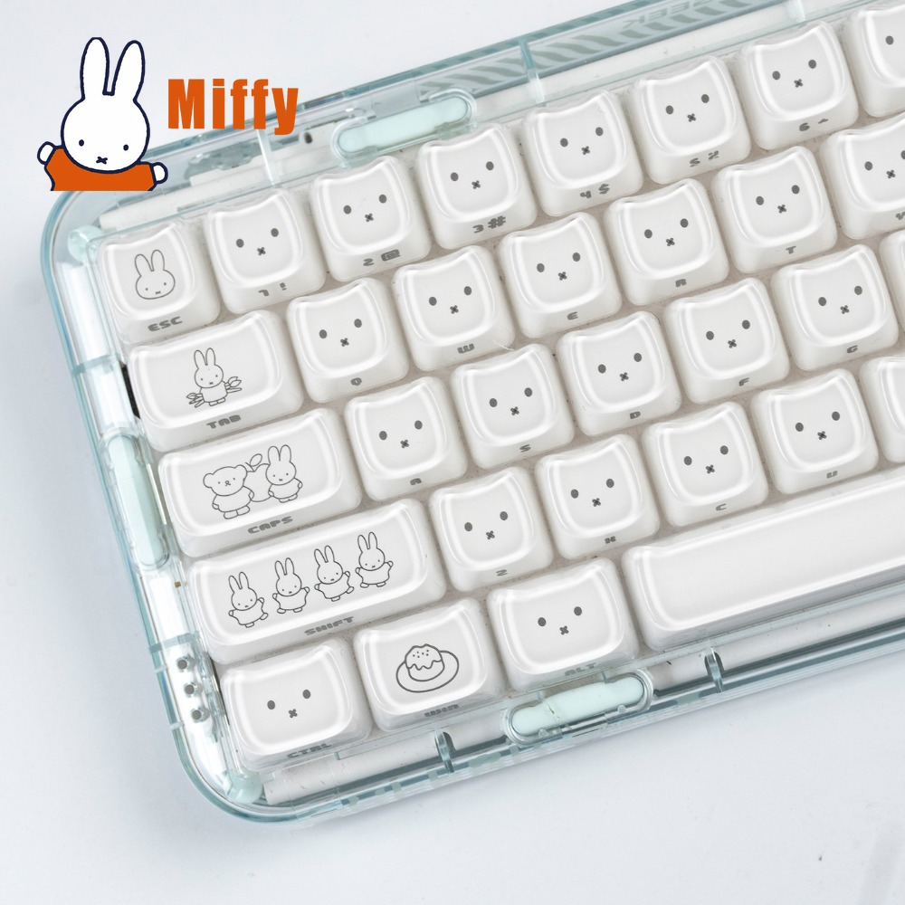 Teclas Kawaii Miffy: Keycaps d - Tech For Office avaliação e preço