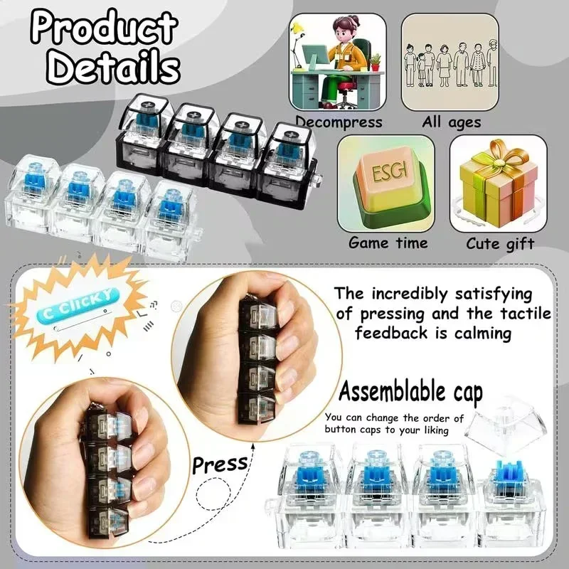 1 unidade Chaveiro Fidget LED  - Tech For Office avaliação e preço